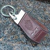 Брелок для ключей ФСБ России кожаный коричневый (4402136) - ВОЕНТОРГ ТЫЛОВИК