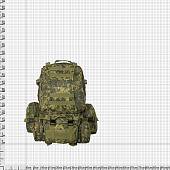 Рюкзак TAC тактический Tactical Military Combat 30х55х35 57 л камуфлированный цифра зеленая (3306759) - ВОЕНТОРГ ТЫЛОВИК