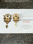 Знак нагрудный МО - ЗА ШТУРМ 1/10 (2301395) - ВОЕНТОРГ ТЫЛОВИК