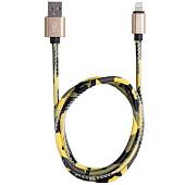 Кабель ( провод ) для зарядки телефона USB / Apple камуфлированный желтый (4002006) - ВОЕНТОРГ ТЫЛОВИК