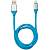 Кабель ( провод ) для зарядки телефона USB / Apple голубой (4002025) - HAKKI