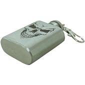 Фляга подарочная с символикой Череп 1 OZ-30 мл серебристая (4608082) - ВОЕНТОРГ ТЫЛОВИК