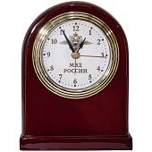 Часы настольные с символикой МВД России дерево (4103008) - ВОЕНТОРГ ТЫЛОВИК