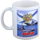 Кружка с символикой ВМФ С нами Бог и Андреевский флаг белая (4601123) - ВОЕНТОРГ ТЫЛОВИК