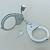 Наручники Handcuffs БР - 1КФ ( БР-С БРС ) КРАБ конвойные с фиксатором никелированные (3204003) - HAKKI