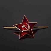 Звезда СССР большая на шапку зимнюю 34 мм красная (2105048) - ВОЕНТОРГ ТЫЛОВИК