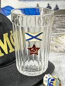 Стакан граненый с символикой АНДРЕЕВСКИЙ ФЛАГ ВМФ (4609194) - ВОЕНТОРГ ТЫЛОВИК