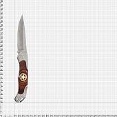 Нож складной Columbia USA Saber в чехле коричневый (3914045)  - ВОЕНТОРГ ТЫЛОВИК