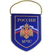 Вымпел с символикой МЧС России малый вышитый 13х16 синий (4502029) - ВОЕНТОРГ ТЫЛОВИК