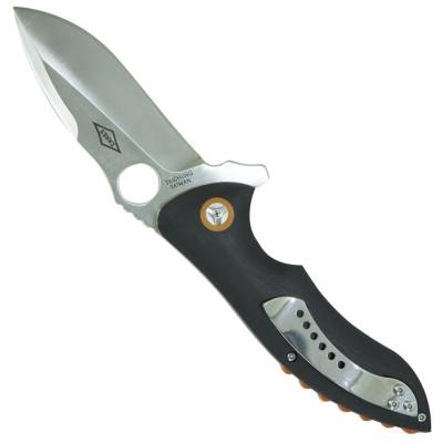 Нож складной Spyderco полуавтоматический с клипсой черный (3913071) - HAKKI.RU