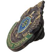 Знак фрачный Пограничная служба ПС ФСБ 17х23 на пимсе (2302970) - ВОЕНТОРГ ТЫЛОВИК
