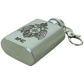 Фляга подарочная с символикой МЧС России 1 OZ-30 мл серебристая (4608078) - ВОЕНТОРГ ТЫЛОВИК