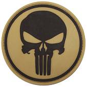 Нашивка ( шеврон патч patch ) тактическая Punisher ( каратель ) 4 3D PVC ( пластизоль ) на липучке D-8 песочный (2504067) - ВОЕНТОРГ ТЫЛОВИК