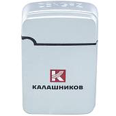 Зажигалка КАЛАШНИКОВ Zengaz Олимп газовая с логотипом серебристая (4403183) - ВОЕНТОРГ ТЫЛОВИК