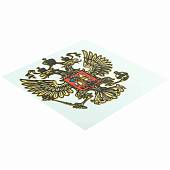 Наклейка металлизированная Герб ( орел ) России 50х50 (4420072) - ВОЕНТОРГ ТЫЛОВИК