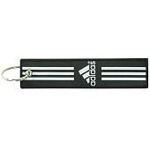 Брелок с символикой ADIDAS ( АДИДАС ) вышитый полоса ( лента ) 13х3 черный (4402273) - ВОЕНТОРГ ТЫЛОВИК