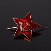 Звезда СССР большая на шапку зимнюю 31 мм красная (2105100) - ВОЕНТОРГ ТЫЛОВИК