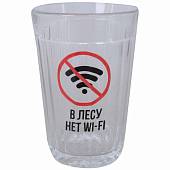 Стакан граненый прикольный В лесу нет WI-FI (4609110) - ВОЕНТОРГ ТЫЛОВИК