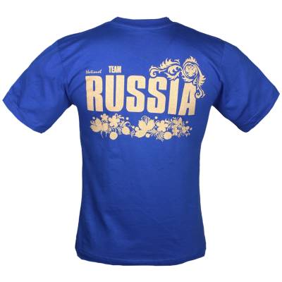 Футболка Team Russia (матрешки) синяя (1208224) - HAKKI.RU