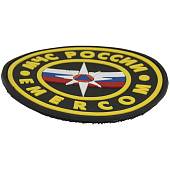 Нашивка ( шеврон патч patch ) тактическая на грудь МЧС России EMERCOM 3D PVC ( пластизоль ) на липучке 8,5х8,5 круг черная (2504113) - ВОЕНТОРГ ТЫЛОВИК