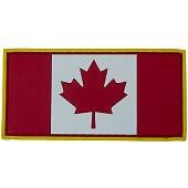 Нашивка ( шеврон патч patch ) тактическая Флаг CANADA ( КАНАДА ) 3D PVC на липучке 8х4 красно-белая (2504286) - ВОЕНТОРГ ТЫЛОВИК