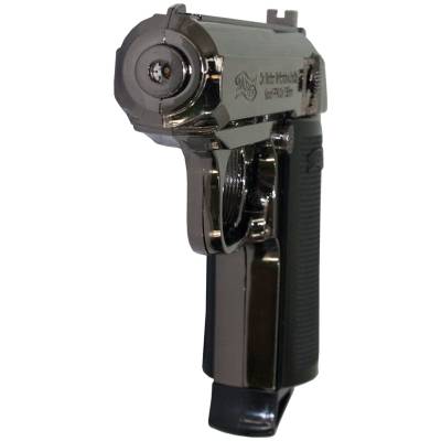 Зажигалка газовая пистолет 508 Leather Machine черная (4403250) - HAKKI.RU
