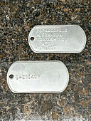 Жетон DOG TAG именной НАТО ( NATO forces ) США ( USA ) с набивкой номера (2104999) - ВОЕНТОРГ ТЫЛОВИК