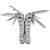 Инструмент многофункциональный ( Multi Tool ) 9 инструментов серебристый (3304045) - HAKKI.RU