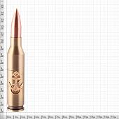 Зажигалка патрон с символикой Морская пехота газовая 140 мм золотистая (4403067) - ВОЕНТОРГ ТЫЛОВИК
