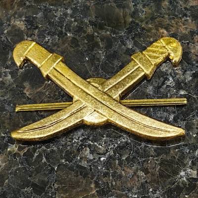Эмблема ( знак ) петличная ( петлица ) Казачья золотистая (2102111) - HAKKI.RU