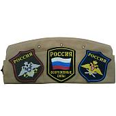 Пилотка военная СА ВС СССР сувенирная тропическая со звездой и значками оригинал песочная (1405997) - ВОЕНТОРГ ТЫЛОВИК