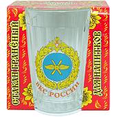 Стакан граненый с символикой ВКС ( Воздушно-космические силы ) России (4609136) - ВОЕНТОРГ ТЫЛОВИК