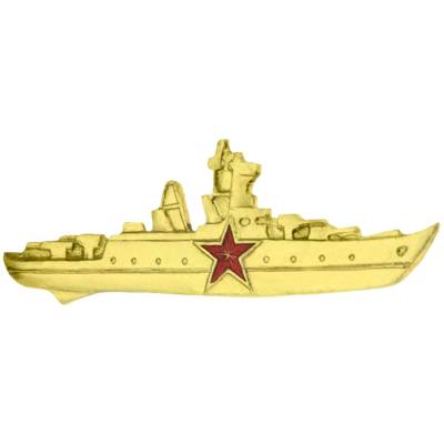 Знак нагрудный Командир корабля золотистый закрутка (2301170) - HAKKI.RU