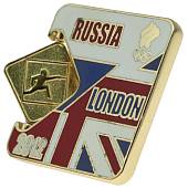 Значок ( знак ) олимпийский Лондон / London 2012 команда России Фехтование / Fencing коллекционный на пимсе (2308018) - ВОЕНТОРГ ТЫЛОВИК