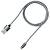 Кабель ( провод ) Х-CABLE для подключения портативных электронных устройств USB / Micro / магнитный контакт серый (4002041) - HAKKI