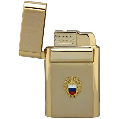 Зажигалка с символикой ФСО России газовая золотистая (4403097) - HAKKI.RU