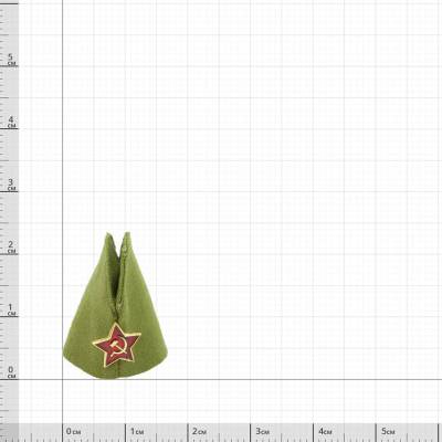 Пилотка мини сувенирная со звездой СССР оливковая (1405987) - HAKKI.RU