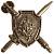 Эмблема ( знак ) петличная ( петлица ) Военная полиция ВС РФ золотистая (2102989) - HAKKI