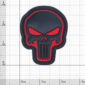 Нашивка ( шеврон патч patch ) тактическая Punisher ( Каратель ) 3D PVC ( пластизоль ) на липучке 2.5х3 черная (2504818) - ВОЕНТОРГ ТЫЛОВИК