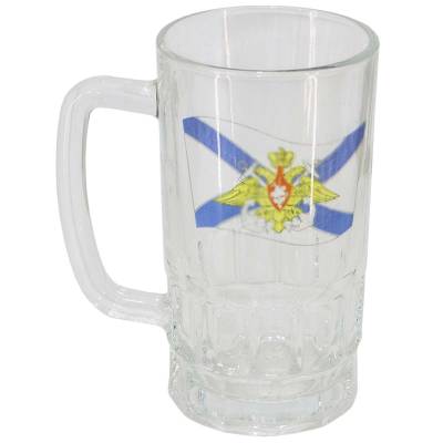 Кружка пивная с символикой ВМФ России 500 мл (4610023) - HAKKI.RU