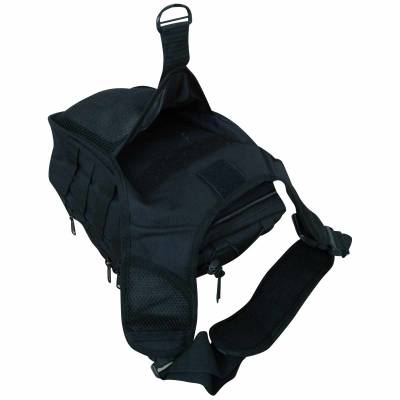 Сумка-органайзер TAC через плечо тактическая MOLLE черная (3310327) - HAKKI.RU
