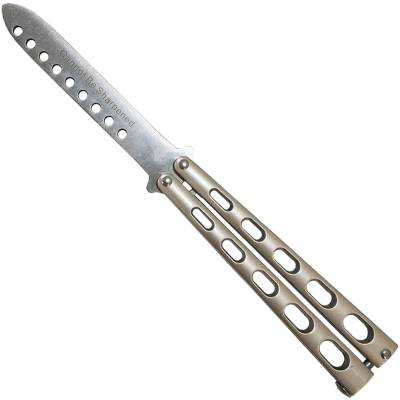 Нож тренировочный BENCHMADE складной бабочка серебристый (3912011) - HAKKI.RU