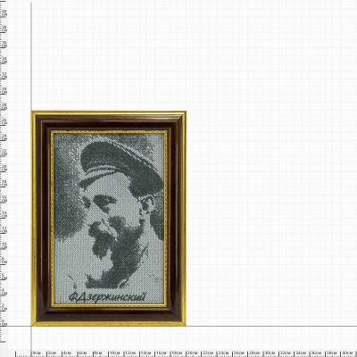 Плакетка ( панно ) Ф. Дзержинский вышитая подарочная 200х280 (4406049) - HAKKI.RU