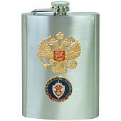 Набор подарочный с символикой ФСБ России / Герб ( орел ) РФ ( фляга 9 OZ-270 мл+стопки 2х30 мл+стопка складная 1х150 мл+лейка ) (4801877) - ВОЕНТОРГ ТЫЛОВИК