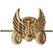 Эмблема ( знак ) петличная ( петлица ) Автомобильных войск нового образца золотистая (2102009) - ВОЕНТОРГ ТЫЛОВИК