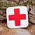 Нашивка ( шеврон патч patch ) тактическая MEDIC ( МЕДИК ) 3D PVC ( пластизоль ) на липучке 5х5 белая (2504302) - HAKKI