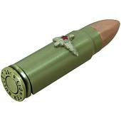 Зажигалка патрон с символикой ВВС СССР малая газовая золотистая (4403182) - ВОЕНТОРГ ТЫЛОВИК