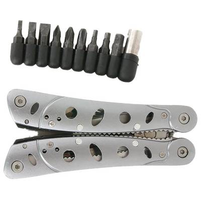 Инструмент многофункциональный ( Multi Tool ) 11 инструментов + 10 насадок серый (3304038) - HAKKI.RU