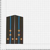 Погоны ВДВ / ВКС парадные на китель Капитан скос ручная вышивка галун (2203025) - ВОЕНТОРГ ТЫЛОВИК