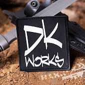 Нашивка ( шеврон патч patch ) тактическая DK WORKS 3D PVC ( пластизоль ) на липучке 8х8 черная (2504985) - ВОЕНТОРГ ТЫЛОВИК